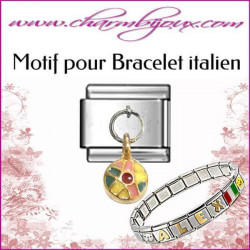 Motif ballon de plage pour personnaliser son bracelet italien