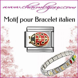  motif-coccinnelle-pour-bracelet-italien-acier-italian-charm-bracelet