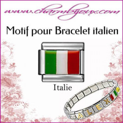  motif-drapeau-italien-pour-bracelet-italien-acier-italian-charm-bracelet