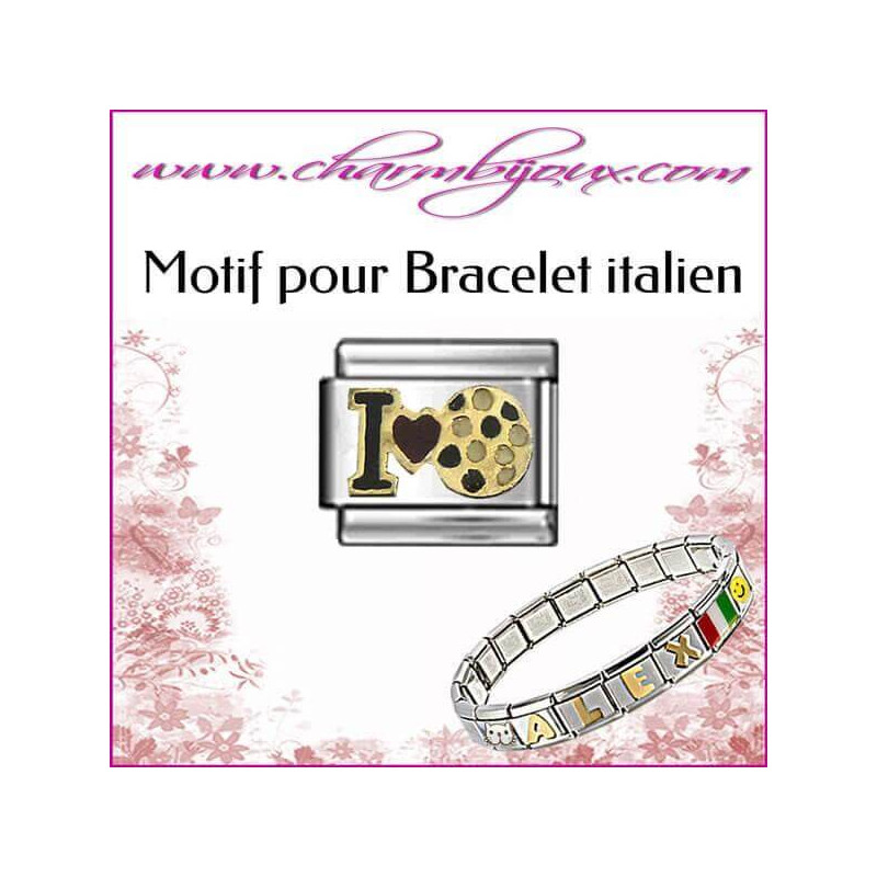  motif-football-pour-bracelet-italien-acier-italian-charm-bracelet