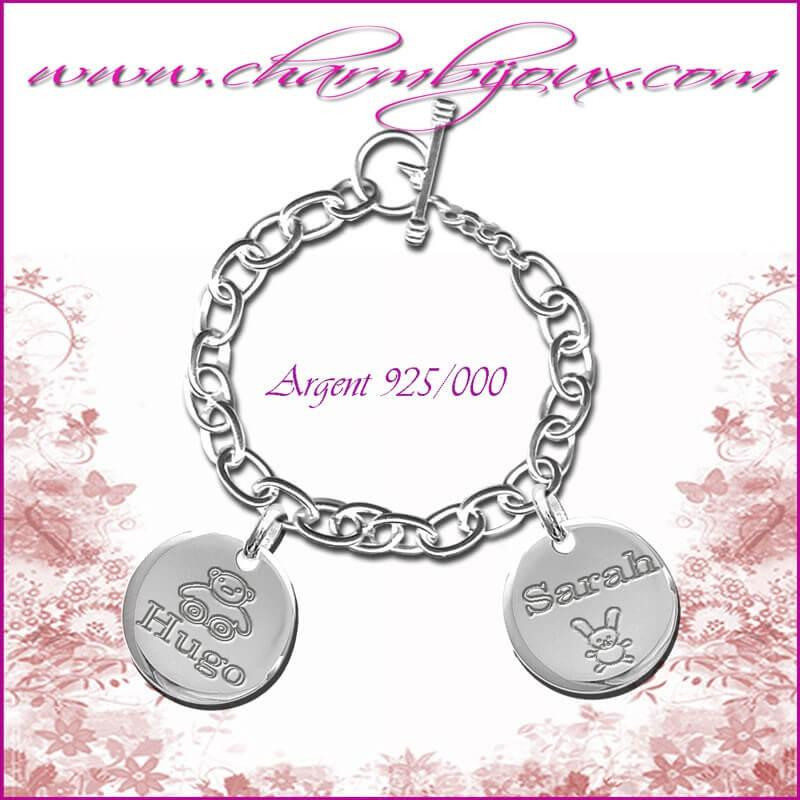 bracelet-charm-2-pendentifs-argent-rond-20-mm-avec-gravure-photo-offerte-et-gravure-prenom-symbole