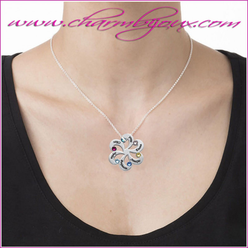 collier-arabesque-fleur-argent-personnalisable-avec-6-prenoms-et-6-pierres-de-naissance